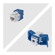 Image de StarTech.com Jack Keystone Cat6, Lot de 24 Prises Ethernet RJ45 Keystone, Prise Murale UTP Cat6, 180 Degrés Sans Outil, Blanc (C6KEYTL180WH24PK)