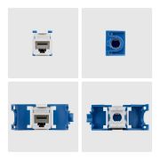 Image de StarTech.com Jack Keystone Cat6, Lot de 24 Prises Ethernet RJ45 Keystone, Prise Murale UTP Cat6, 180 Degrés Sans Outil, Blanc (C6KEYTL180WH24PK)