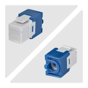 Image de StarTech.com Jack Keystone Cat6, Lot de 24 Prises Ethernet RJ45 Keystone, Prise Murale UTP Cat6, 180 Degrés Sans Outil, Blanc (C6KEYTL180WH24PK)