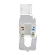 Image de StarTech.com Jack Keystone Cat6, Lot de 24 Prises Ethernet RJ45 Keystone, Prise Murale UTP Cat6, Connecteur à 180 Degrés 110 Punch Down, Blanc (C6KEY110180WH24PK)