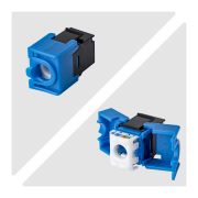 Image de StarTech.com Jack Keystone Cat6, Lot de 24 Prises Ethernet RJ45 Keystone, Prise Murale UTP Cat6, 180 Degrés Sans Outil, Noir (C6KEYTL180BK24PK)