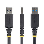 Image de StarTech.com Câble USB de 2m pour Montage sur Panneau, Type A vers A, M/F, Rallonge USB-A Mâle vers Femelle, Câble Adaptateur USB 5 Gbps pour Montage sur Panneau (USBPNLAFAM2M)