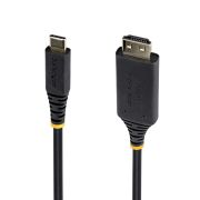 Image de StarTech.com câble vidéo et adaptateur USB Type-C HDMI Type A (Standard) Noir (1M-USBC-HDMI-4K60-G)