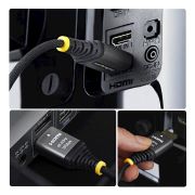 Image de StarTech.com câble HDMI HDMI Type A (Standard) Noir, Argent (HDMI2-FLEX-4K60-3M)