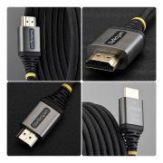 Image de StarTech.com câble HDMI HDMI Type A (Standard) Noir, Argent (HDMI2-FLEX-4K60-3M)