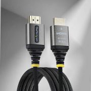 Image de StarTech.com câble HDMI HDMI Type A (Standard) Noir, Argent (HDMI2-FLEX-4K60-1M)