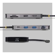 Image de StarTech.com station d'accueil Avec fil USB 3.2 Gen 2 (3.1 Gen 2) Type-C Gris (305B-USBC-MULTIPORT)