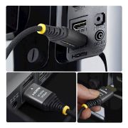 Image de StarTech.com câble HDMI HDMI Type A (Standard) Noir, Argent (HDMI2-FLEX-4K60-2M)