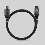 Image de StarTech.com câble HDMI HDMI Type A (Standard) Noir, Argent (HDMI2-FLEX-4K60-2M)