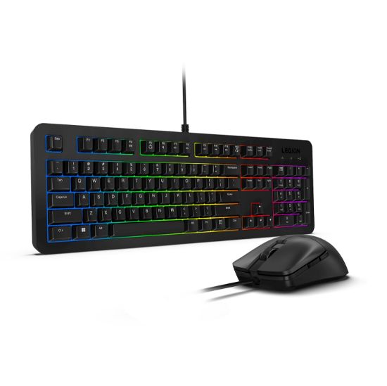 Image de Lenovo clavier Souris incluse Gaming USB Anglais américain Noir (GX31N91913)