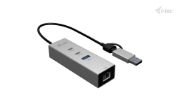 Image de i-tec USB-C/USB-A Metal HUB 3 (2x USB-C, 1x USB-A) Port + 2.5GLAN (CAMETALG325HUB)
