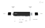Image de i-tec USB-C/USB-A Dongle SD, TF and 2x USB (1x USB-A, 1x USB-C) (CADONGLEUSBSD)