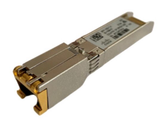 Image de Cisco 10GBASE-T SFP+ Module for CAT6A cables (up to 30 meters), RF Modules émetteur-récepteur de réseau - Or,Gris (SFP-10G-T-X-RF)