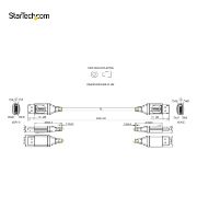 Image de StarTech.com Câble DisplayPort 1.4 Certifié VESA 4m - 8K 60Hz HDR10 - Vidéo Ultra HD 4K 120Hz - Cordon Moniteur/Écran DP 1.4 - Câble DisplayPort vers DisplayPort - M/M (DP14VMM4M)