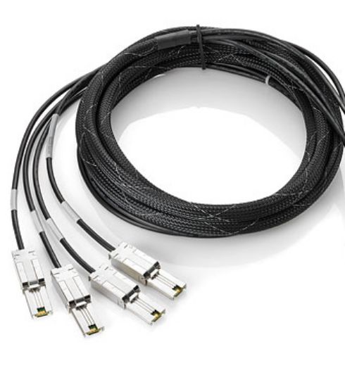 Image de HP E External 4.0m (13ft) Mini-SAS HD 4x to Mini-SAS HD 4x Cable Accessoire de racks (716199-B21)