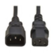 Image de Eaton 1 m, C13 to C14, 10A, 250V, H05VV-F, PVC, Black Cordon d'alimentation - Noir (P004-01M-EU)