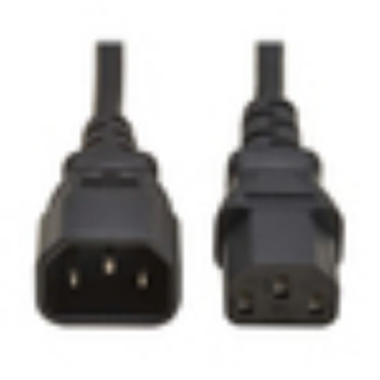 Image de Eaton 1 m, C13 to C14, 10A, 250V, H05VV-F, PVC, Black Cordon d'alimentation - Noir (P004-01M-EU)