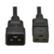 Image de Eaton 2 m, C19 to C20 - 16A, 250V, H05VV-F, PVC, Black Cordon d'alimentation - Noir (P036-02M-EU)