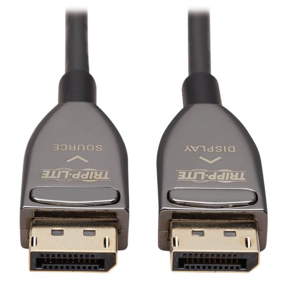 Image de Eaton Tripp Lite DisplayPort Active Optical Cable (AOC), 8K 60 Hz (M/M), CL3 Rated, Latching Connectors, Black, 20 m (65 ft.) - Noir (P580F3-20M-8K6)
