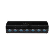 Image de StarTech.com Hub SuperSpeed USB 3.0 avec 7 ports - 5Gbps - Concentrateur USB 3.0 avec adaptateur d'alimentation (ST7300USB3B)