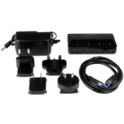Image de StarTech.com Hub USB 3.0 à 4 ports plus port dédié à la charge de 2,4 A - 5Gbps (ST53004U1C)