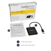 Image de StarTech.com Adaptateur USB 3.0 vers Dual HDMI - 2x1080p / 1x4K 30Hz - Carte Graphique/Vidéo Externe - Adaptateur d'Affichage Double Écran USB Type-A vers HDMI - Uniquement Wind ... (USB32HD2)