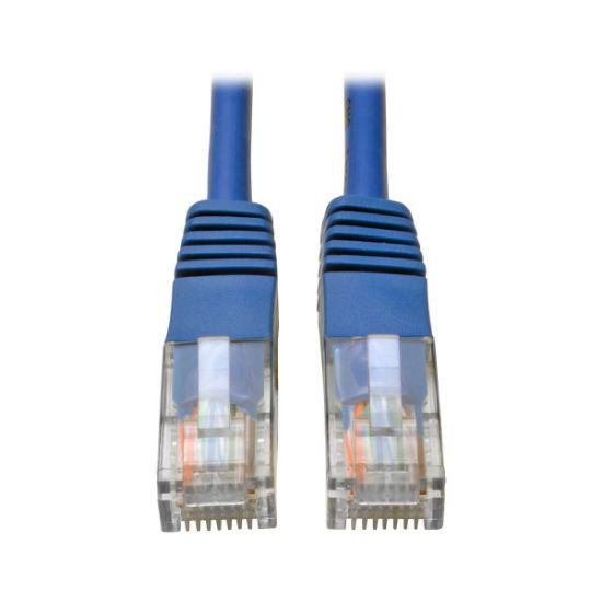 Image de Eaton Tripp Lite Cat5e 350 MHz Molded (UTP) Ethernet Cable (RJ45 M/M), PoE - Blue, 2 ft. (0.61 m) Câble de réseau - Bleu (N002-002-BL)