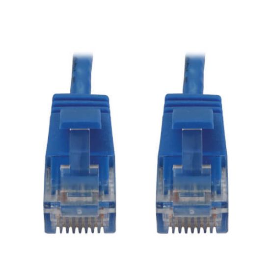 Image de Eaton Cat6a 10G Snagless Molded UTP Ethernet Cable (RJ45 M/M), PoE, Blue, 5 ft. (1.5 m) Câble de réseau - Bleu (N261-005-BL)