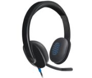 Image de Logitech H540 USB Computer Headset Avec un son haute définition et des commandes sur l'oreillette (981-000480)