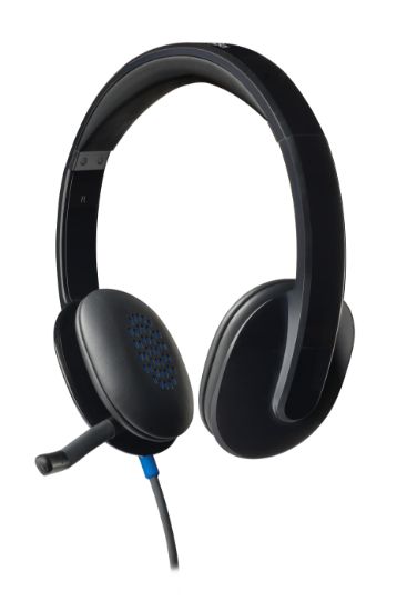 Image de Logitech H540 USB Computer Headset Avec un son haute définition et des commandes sur l'oreillette (981-000480)