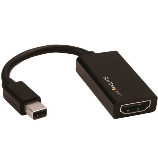 Image de StarTech.com Adaptateur Mini DisplayPort vers HDMI - Convertisseur Vidéo Actif mDP 1.4 à HDMI 2.0 - 4K60Hz - Mini DP ou Thunderbolt 1/2 Mac/PC vers Moniteur/TV HDMI - Câble m ... (MDP2HD4K60S)