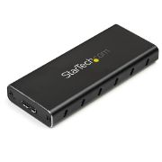 Image de StarTech.com Boîtier USB 3.1 (10 Gb/s) pour SSD SATA M.2 NGFF avec câble USB-C - Aluminium (SM21BMU31C3)