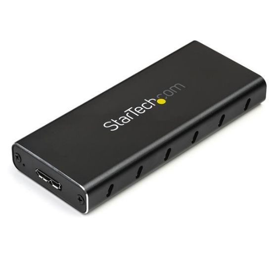 Image de StarTech.com Boîtier USB 3.1 (10 Gb/s) pour SSD SATA M.2 NGFF avec câble USB-C - Aluminium (SM21BMU31C3)