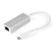 Image de StarTech.com Adaptateur réseau USB-C vers RJ45 Gigabit Ethernet - M/F - Argent (US1GC30A)