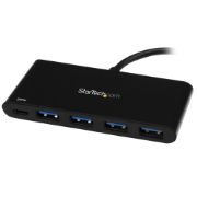 Image de StarTech.com Hub USB-C à 4 ports avec Power Delivery - USB-C vers 4x USB-A - USB 3.0 - 5Gbps (HB30C4AFPD)