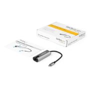 Image de StarTech.com Adaptateur 2.5GbE USB C vers Ethernet NBASE-T NIC - Réseau Multi-Vitesse USB 3.0 Type C 2.5/1 Gigabit/100 Mbps/Portable USB 3.1 vers RJ45/LAN Compatible TB3/MacBook ... (US2GC30)