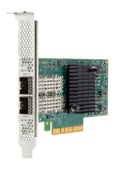Image de HP E Mellanox MCX512F-ACHT Ethernet 10/25Gb 2-port SFP28 Adapter for Carte de réseaux (P13188-B21)