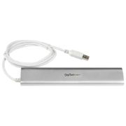 Image de StarTech.com Hub USB à 7 Ports avec Ethernet, USB-A, Gigabit Ethernet/GbE, USB 5Gbps, Design Robuste, Alimentation par Bus, Hub USB 3.0 Portable pour Ordinateur Portable (ST73007UA)