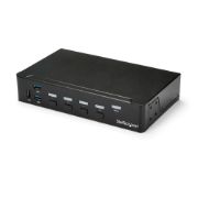 Image de StarTech.com Switch KVM USB HDMI à 4 ports avec hub USB 3.0 intégré - 1080p (SV431HDU3A2)