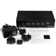 Image de StarTech.com Switch KVM USB HDMI à 4 ports avec hub USB 3.0 intégré - 1080p (SV431HDU3A2)