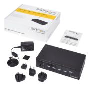 Image de StarTech.com Switch KVM USB HDMI à 4 ports avec hub USB 3.0 intégré - 1080p (SV431HDU3A2)