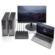 Image de StarTech.com Switch KVM USB HDMI à 4 ports avec hub USB 3.0 intégré - 1080p (SV431HDU3A2)