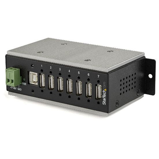 Image de StarTech.com Multiprise USB 2.0 industrielle à 7 ports avec protection électrostatique (ESD) 15 kV (HB20A7AME)