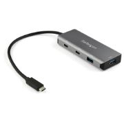Image de StarTech.com Hub USB-C 4 Ports - 2x USB-A et 2x USB-C - Hub SuperSpeed 10Gbps USB Type-C 3.2 Gen 2 - Alimentation Bus USB - Adaptateur USB-C vers USB - Aluminium - Câble 25 cm (HB31C2A2CB)