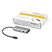 Image de StarTech.com Hub USB-C 4 Ports - 2x USB-A et 2x USB-C - Hub SuperSpeed 10Gbps USB Type-C 3.2 Gen 2 - Alimentation Bus USB - Adaptateur USB-C vers USB - Aluminium - Câble 25 cm (HB31C2A2CB)