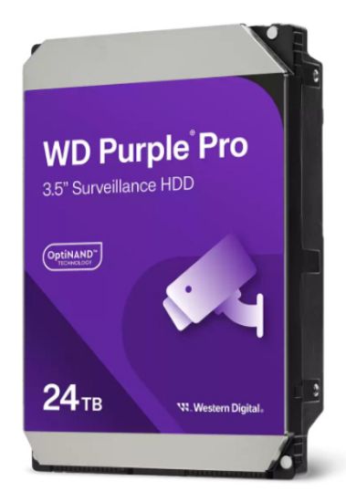 Image de Western Digital 24 TB, 7200 rpm, SATA, 3.5'', 287MB/s, 512MB Disque dur interne (WD241PURP)