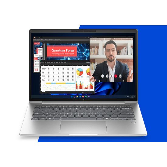 Image de HP EliteBook 6 G2i Next Gen AI Intel Core Ultra 5 325 Ordinateur portable 35,6 cm (14") WUXGA 16 Go DDR5-SDRAM 512 Go SSD Wi-Fi 7 (802.11be) Windows 11 Pro Argent (E04J8ET)