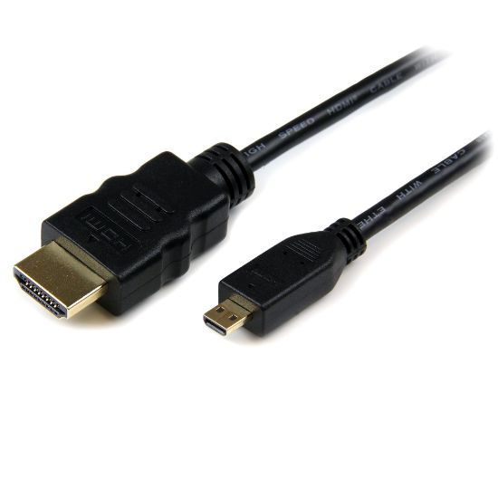 Image de StarTech.com Câble HDMI haute vitesse avec Ethernet 1 m - HDMI vers HDMI Micro - M/M (HDADMM1M)