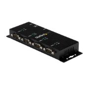 Image de StarTech.com Hub adaptateur USB vers série DB9 RS232 4 ports – Montage sur rail DIN industriel et mural (ICUSB2324I)