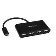 Image de StarTech.com Hub USB-C 4 ports - Mini-hub - USB-C vers 4x USB-A - USB 2.0 (ST4200MINIC)